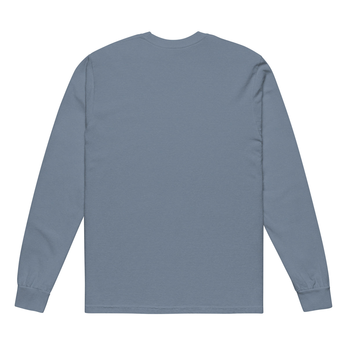 Garment dyed heavy weight long sleeve shirt with the classic logo.