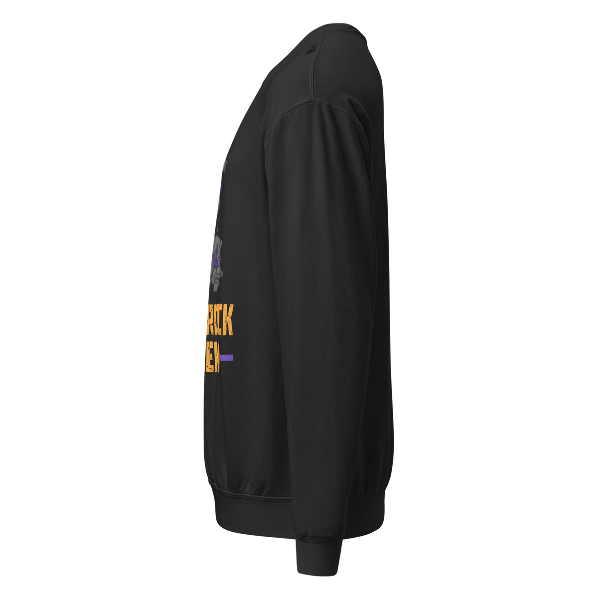 Unisex garment dyed fleece crewneck sweatshirt with the classic logo.