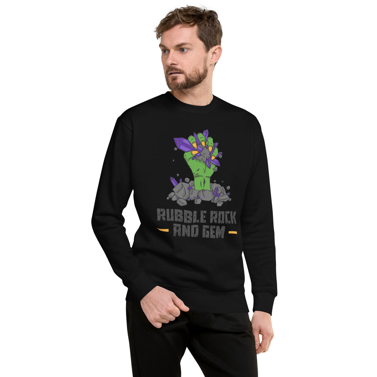 Unisex premium sweatshirt with the classic logo.