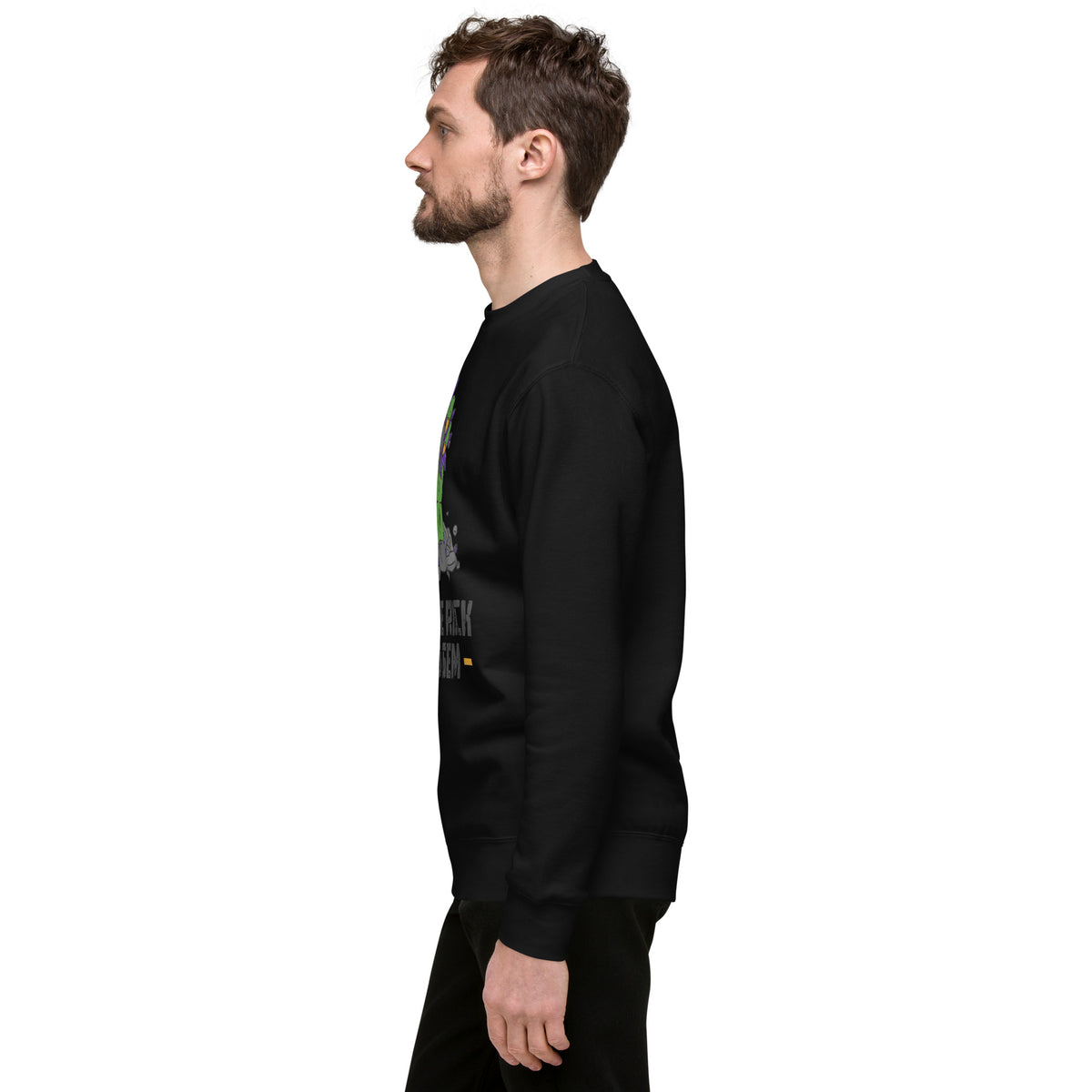 Unisex premium sweatshirt with the classic logo.