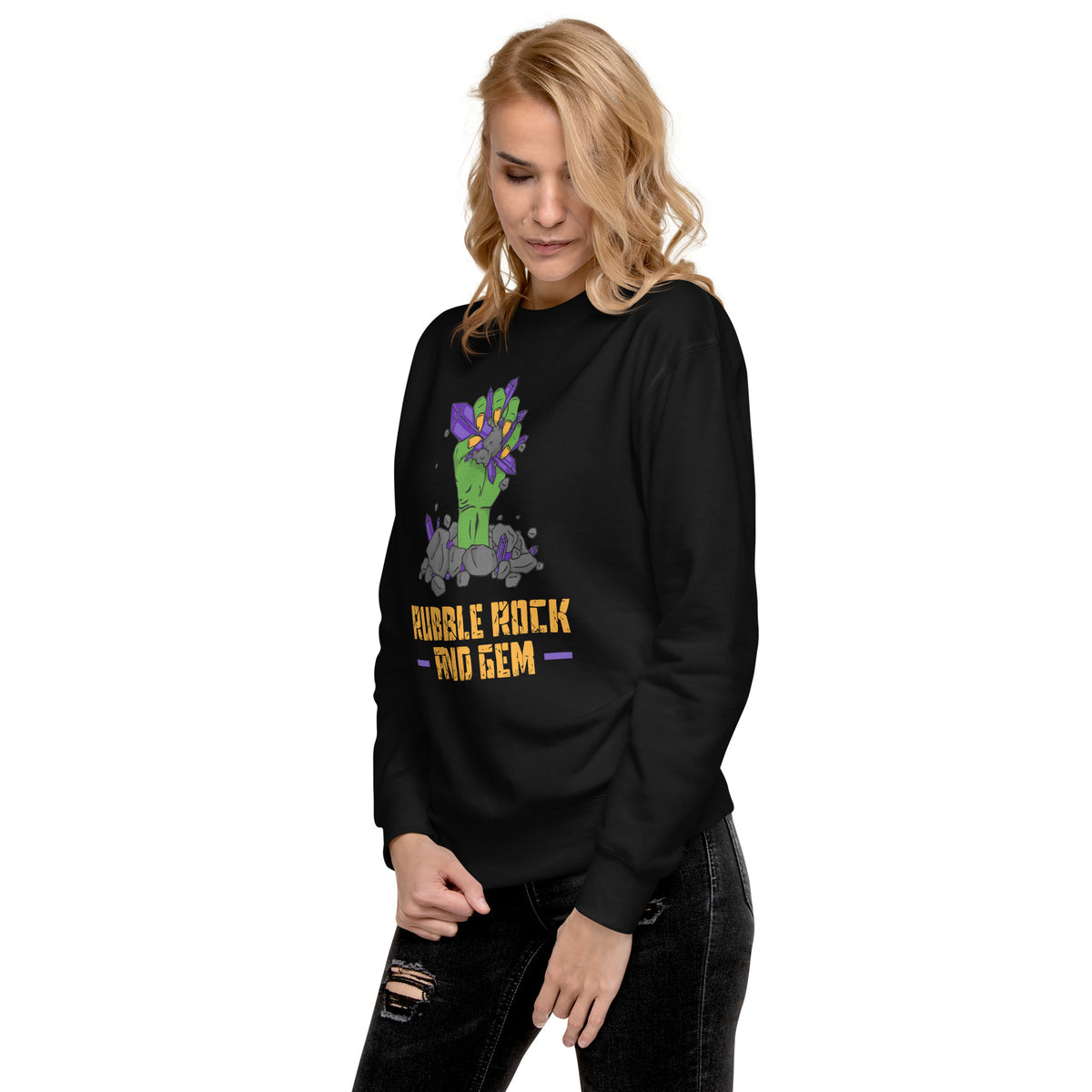 Unisex premium sweatshirt with the classic logo.
