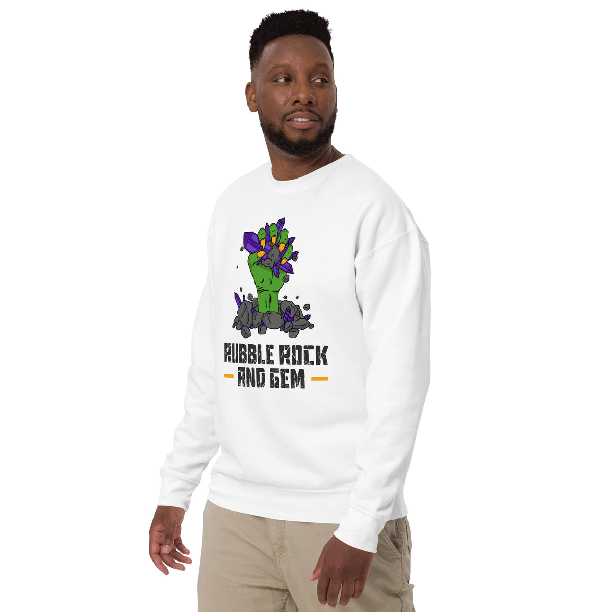 Unisex premium sweatshirt with the classic logo.