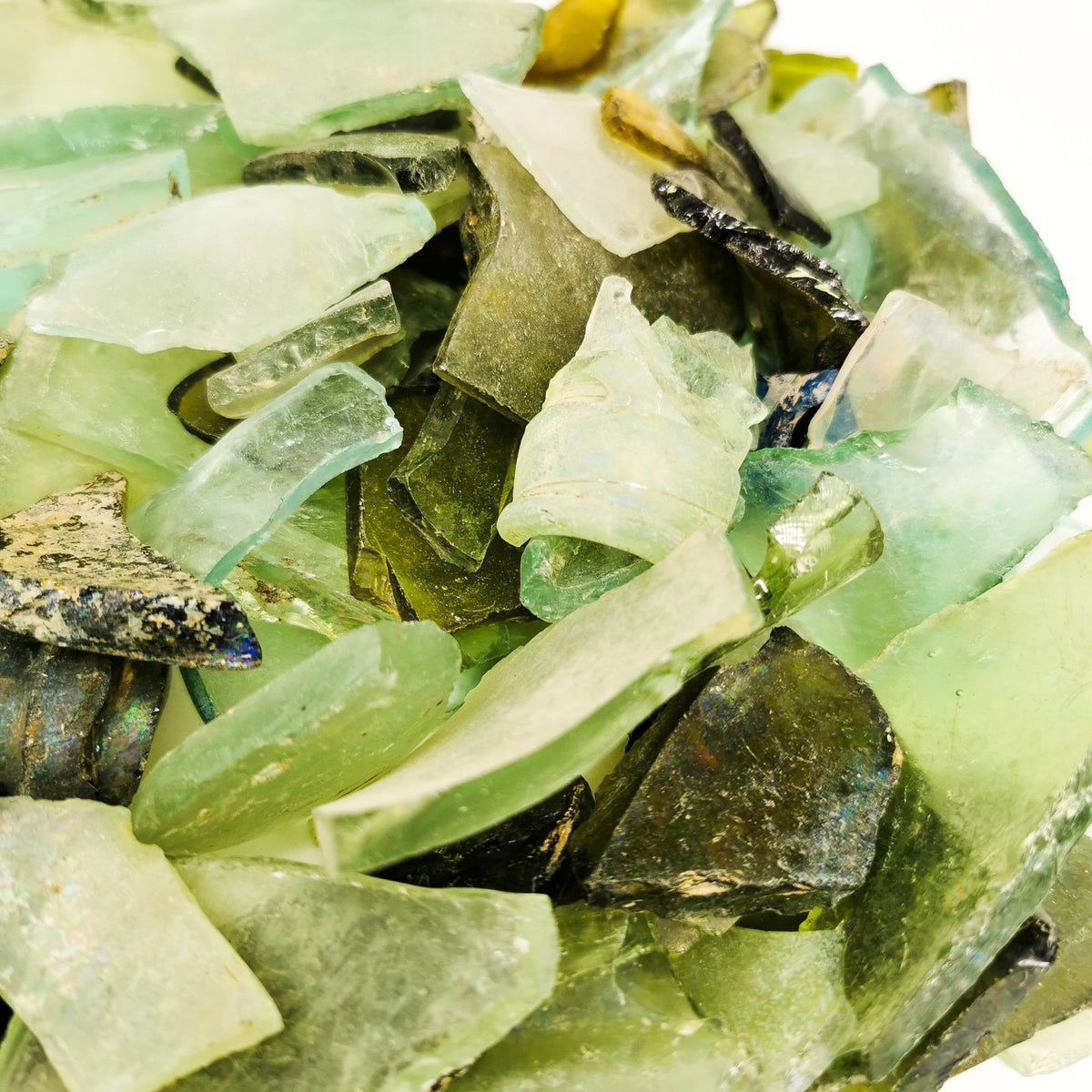 1858 Beach Glass rough from Yale, British Columbia, Canada.