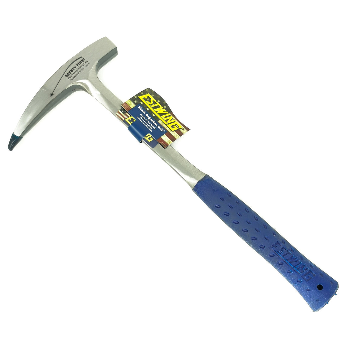 23oz Estwing Rockhounding Hammer long handle, made of drop forged solid American steel.