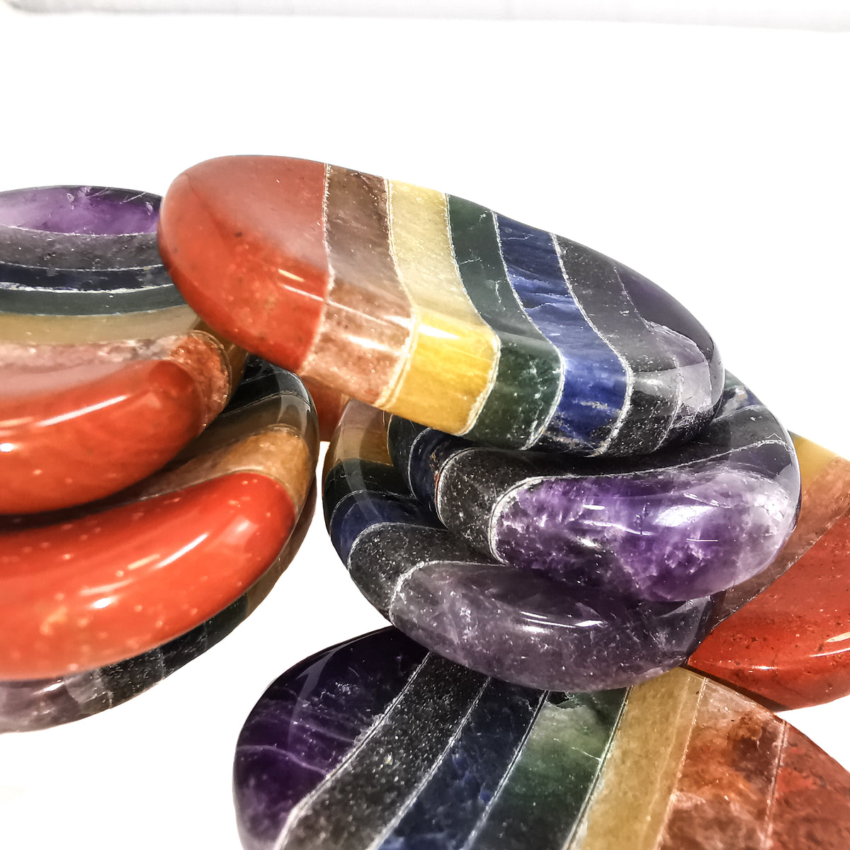 7 Chakra worry stone from India.