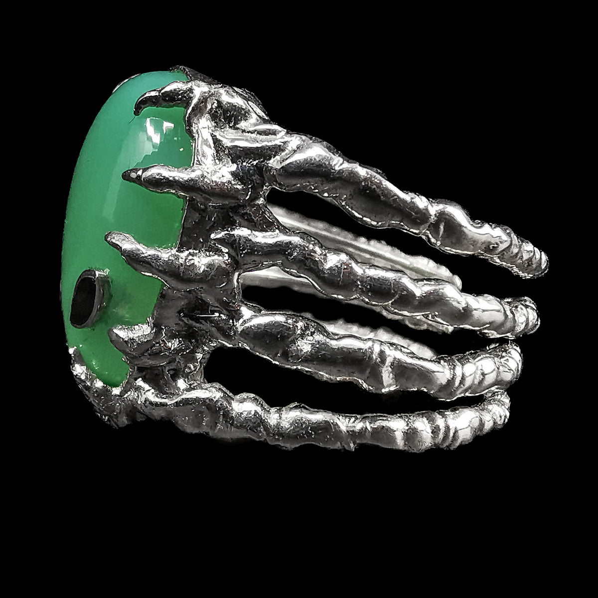 Alien ring in sterling silver.
