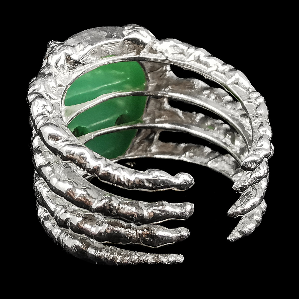 Alien ring in sterling silver.