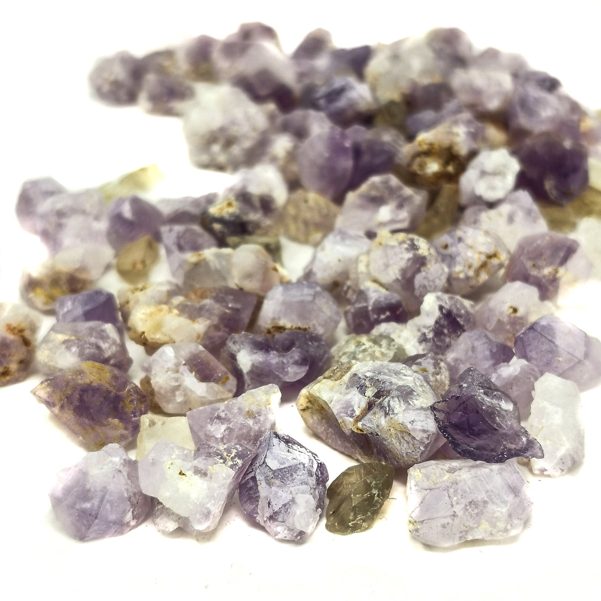 Amethyst Points specimen, a variety of quartz, from Madagascar.