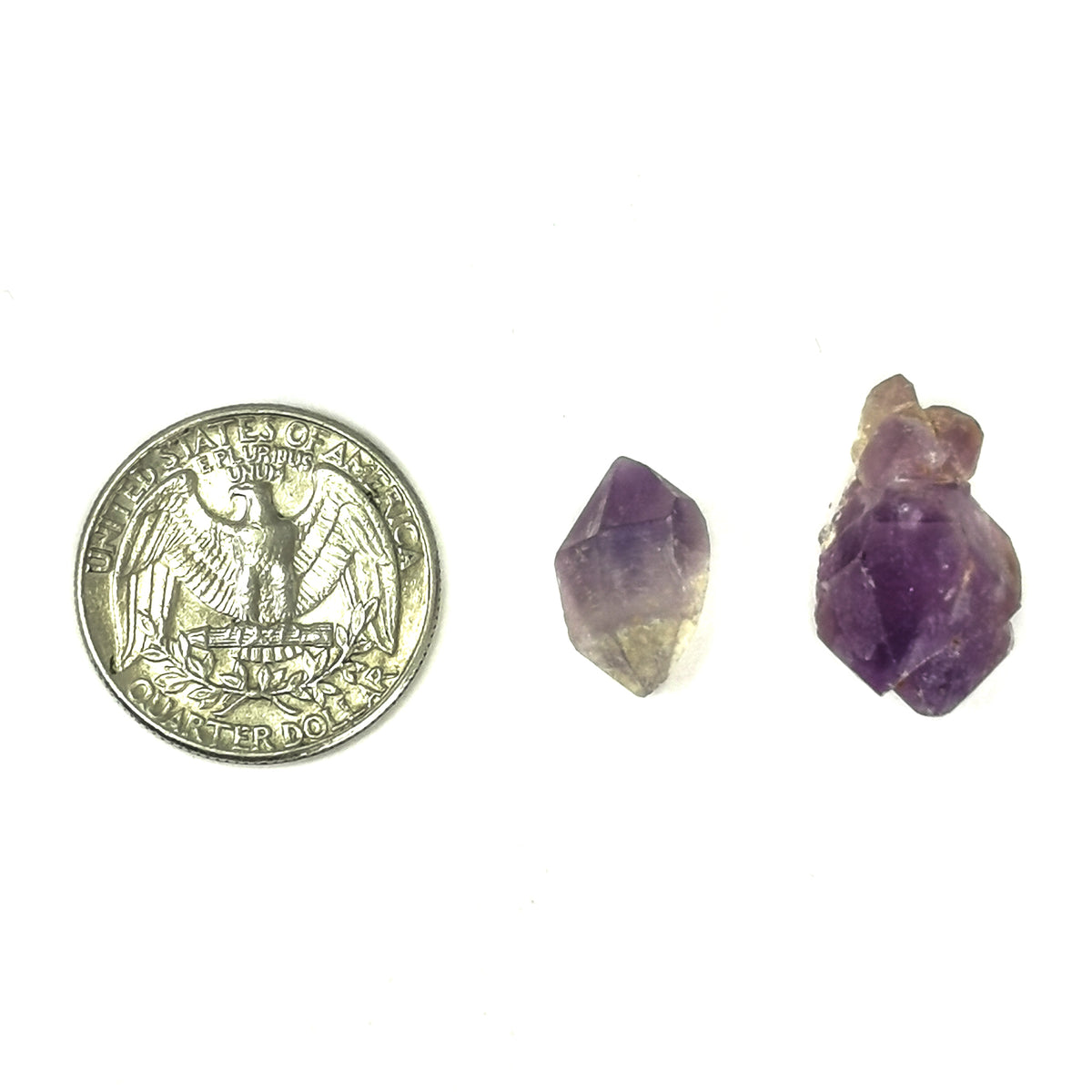Amethyst Points specimen, a variety of quartz, from Madagascar.