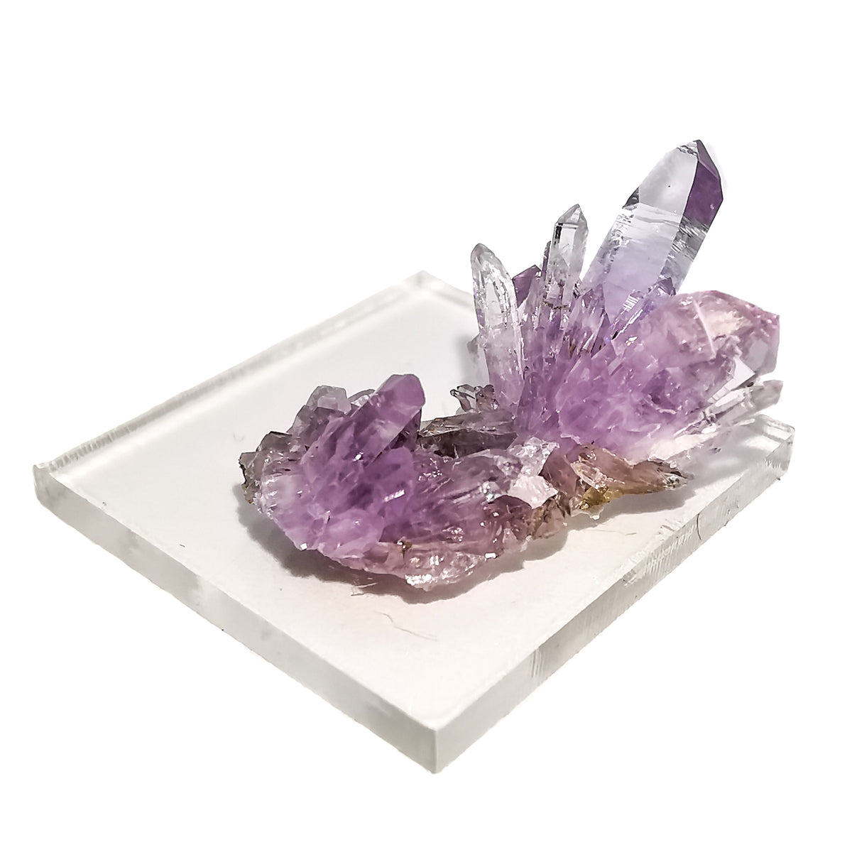 Americruz amethyst cluster from Washington – cluster on acrylic base