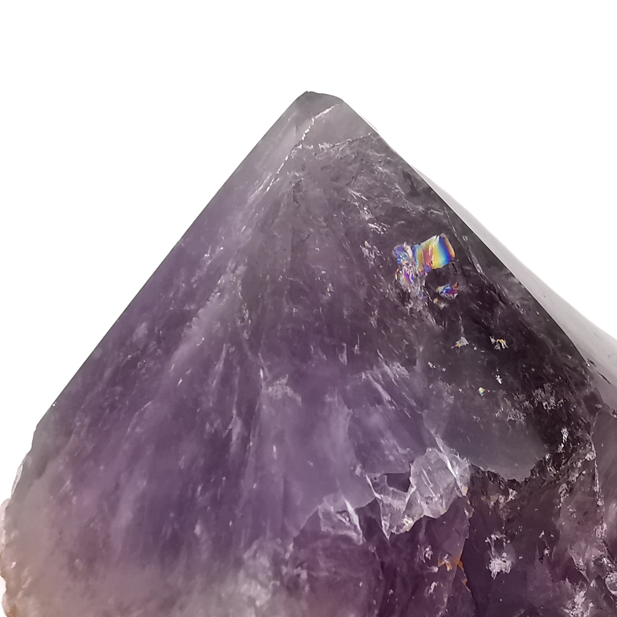 Amethyst power point, a variety of quartz, from Brazil.