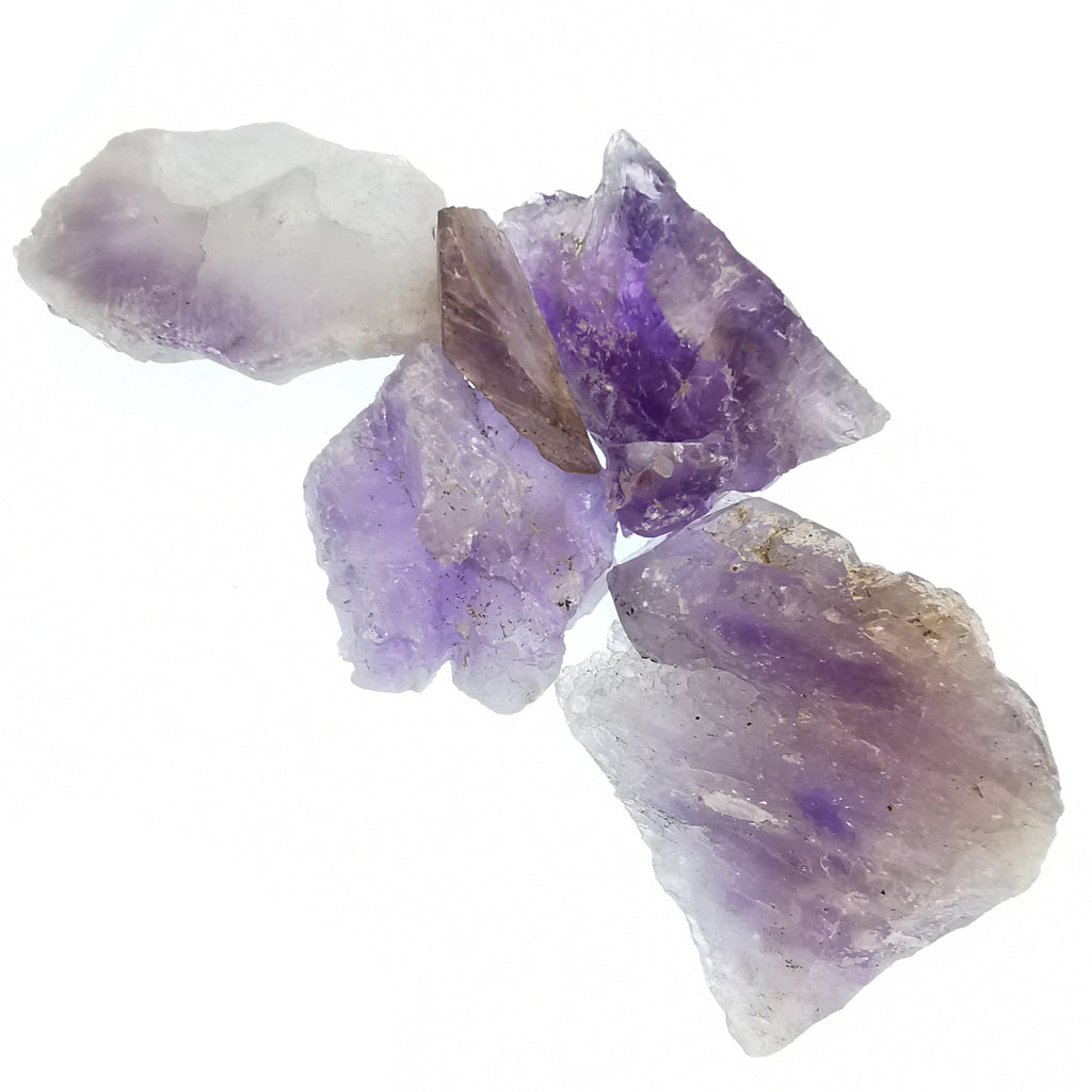 Amethyst rough, a variety of quartz.