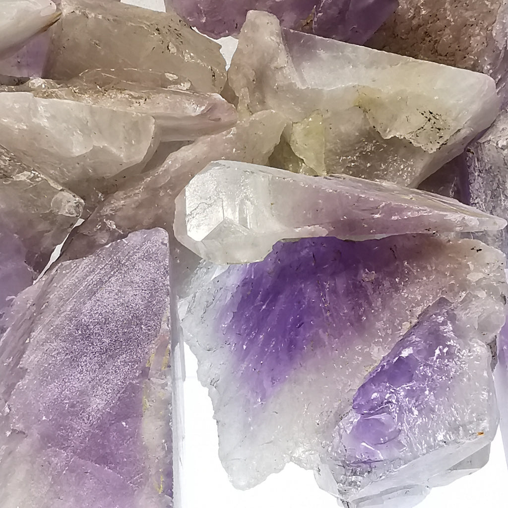 Amethyst rough, a variety of quartz.