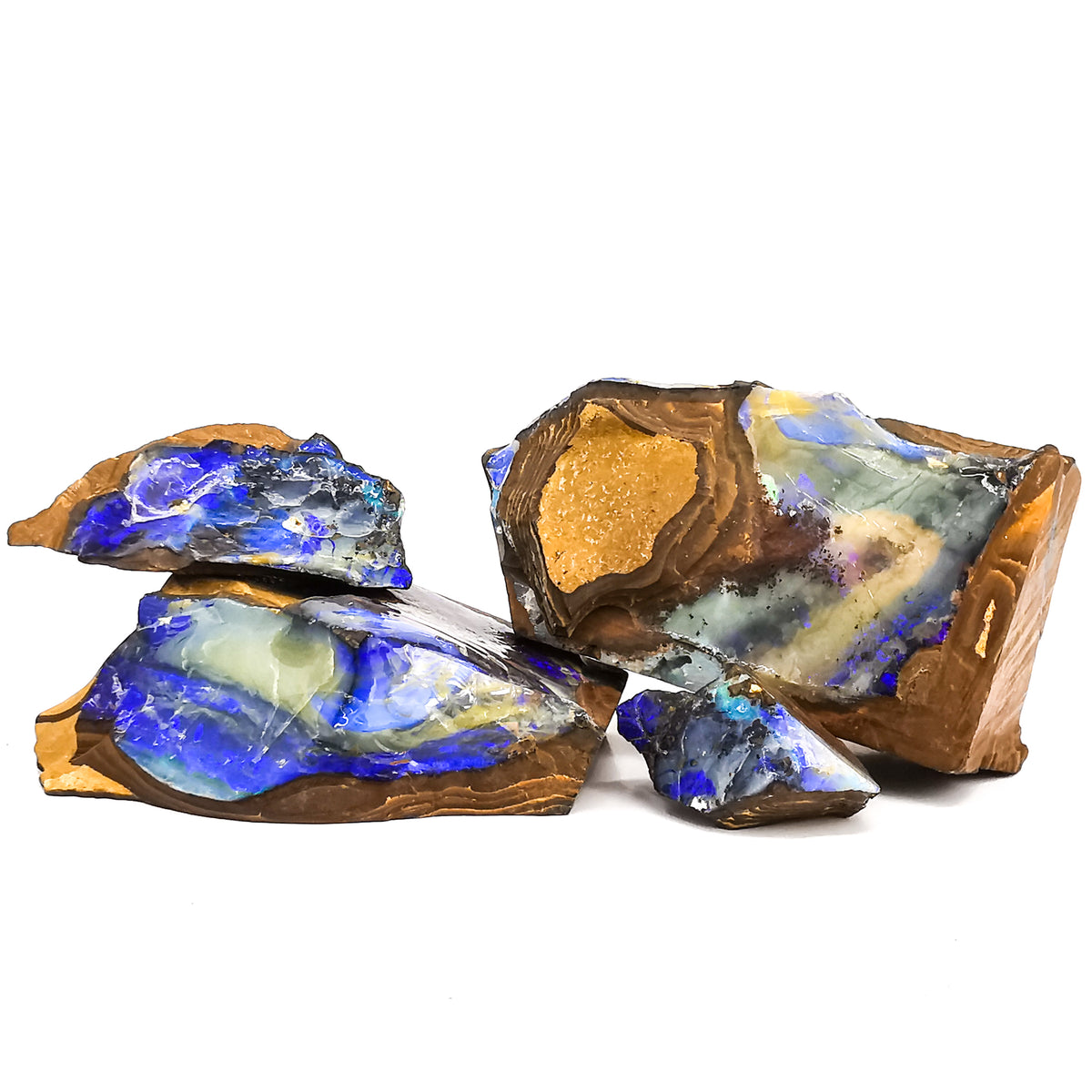 Australia Boulder Opal Puzzle mineral specimen, hydrated silica, from Australia.