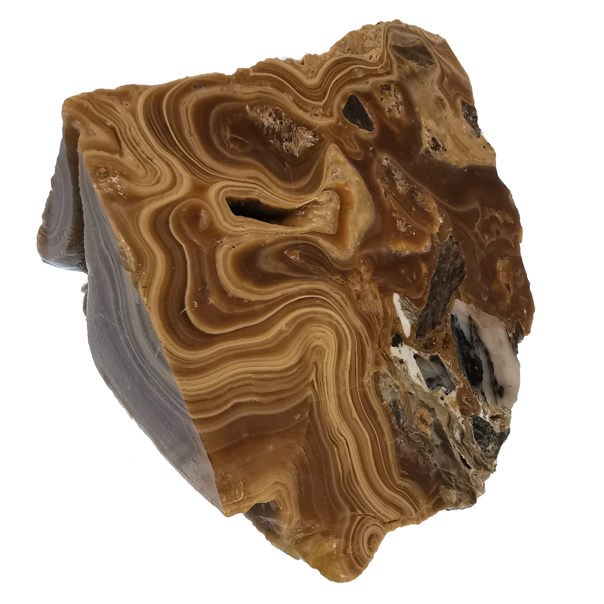 Banded Honey Onyx rough from Turkey.