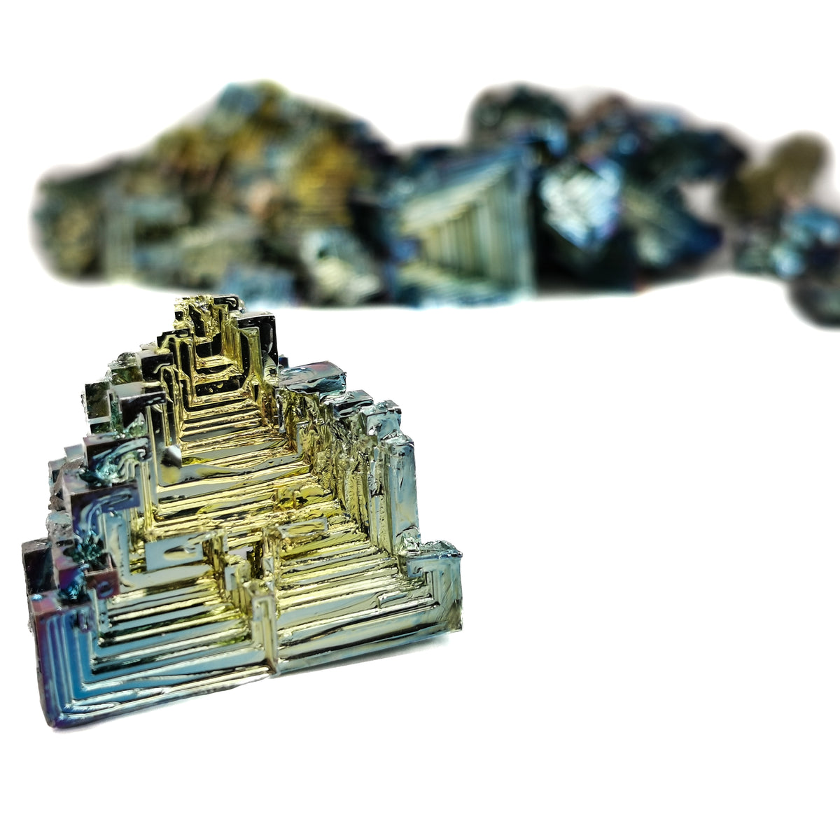Bismuth synthetic crystal.