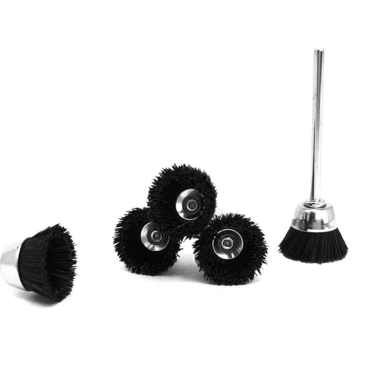 Black Bristle Brush lrg stiff, made of nylon.