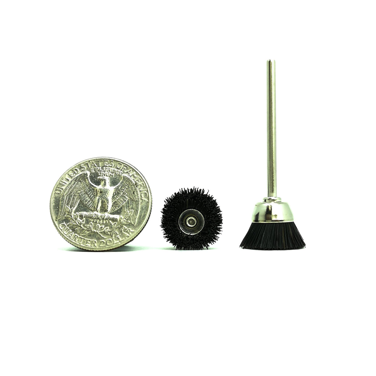 Black Bristle Brush lrg stiff, made of nylon.