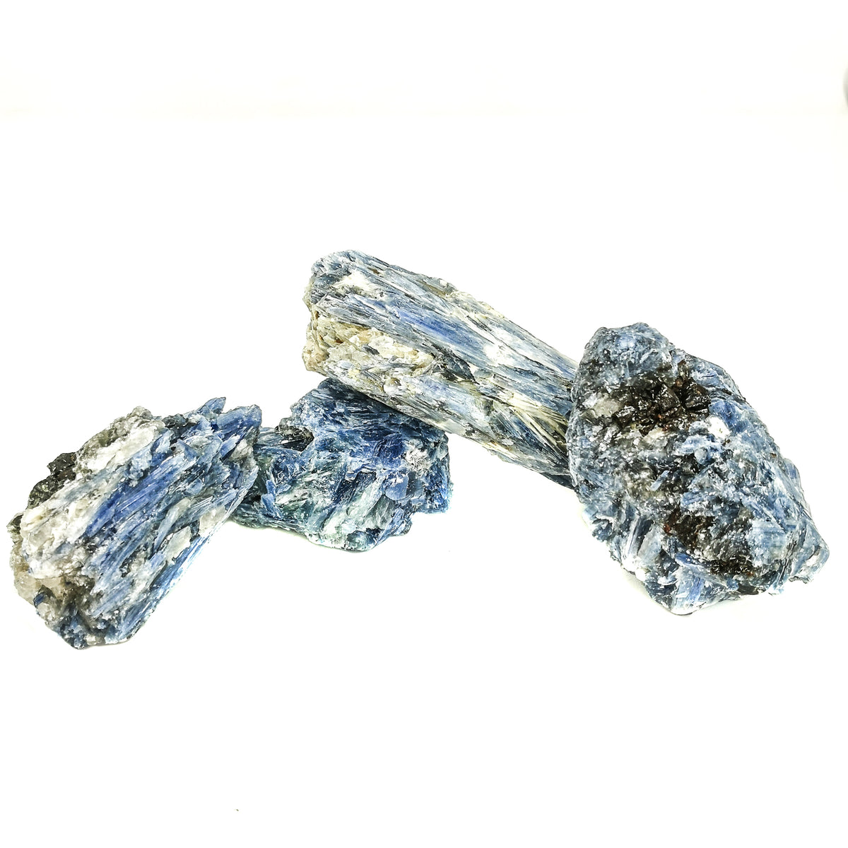 Blue kyanite from Brazil – three specimens