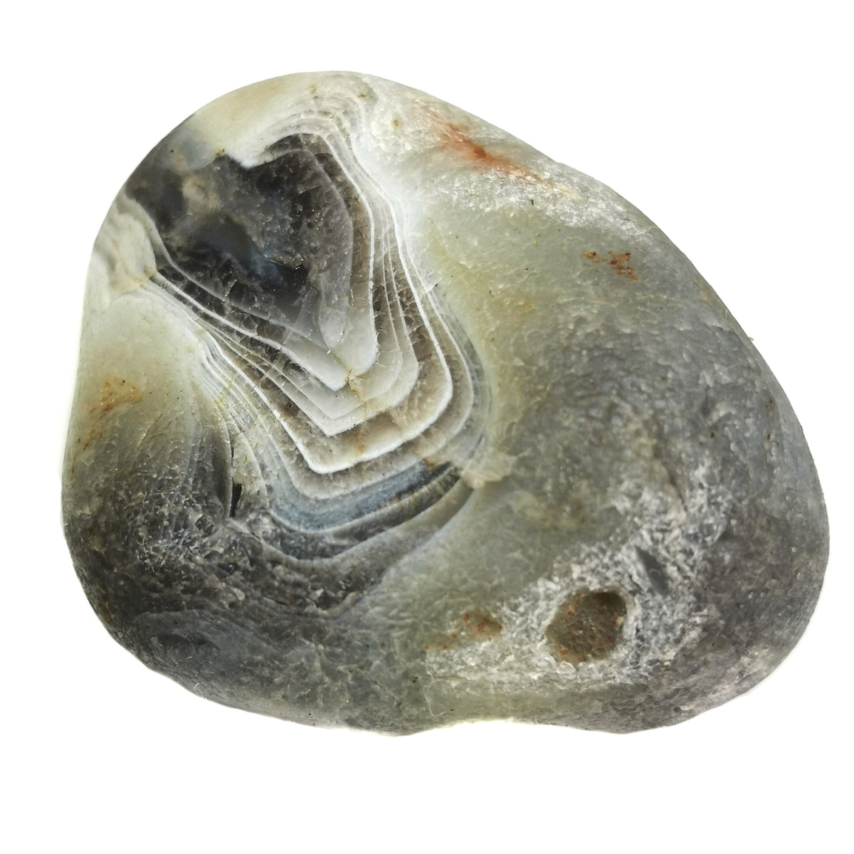 Botswana Agate semi tumbled rough, a variety of chalcedony.