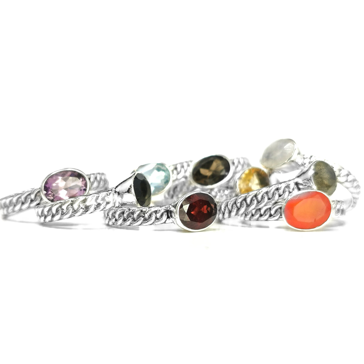 Braided Rope Sterling Silver ring.