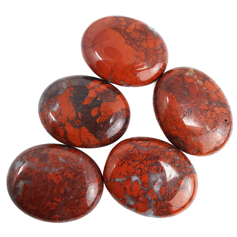 Brecciated Red Jasper - Mini Palm Stone