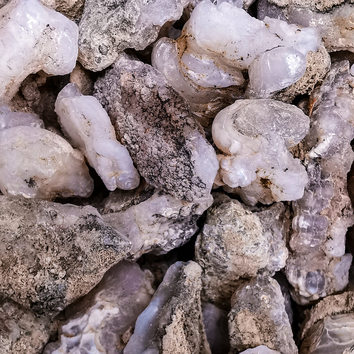 Chalcedony Rose specimen, a variety of chalcedony, dug by Rubble Rock and Gem.