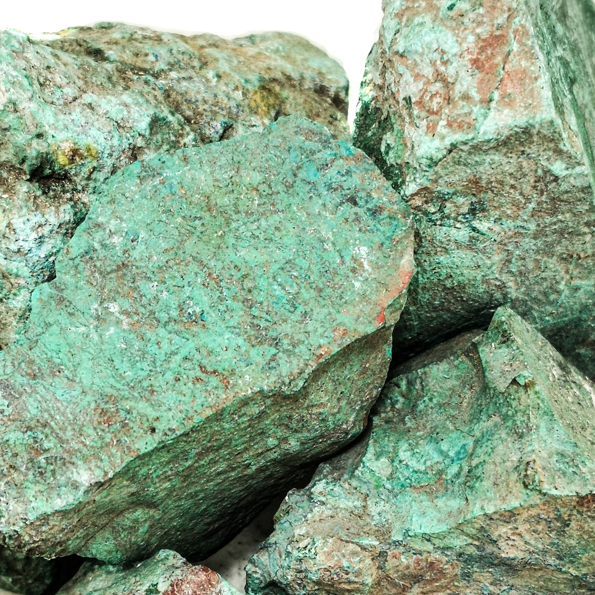 Chrysocolla rough from Mexico.