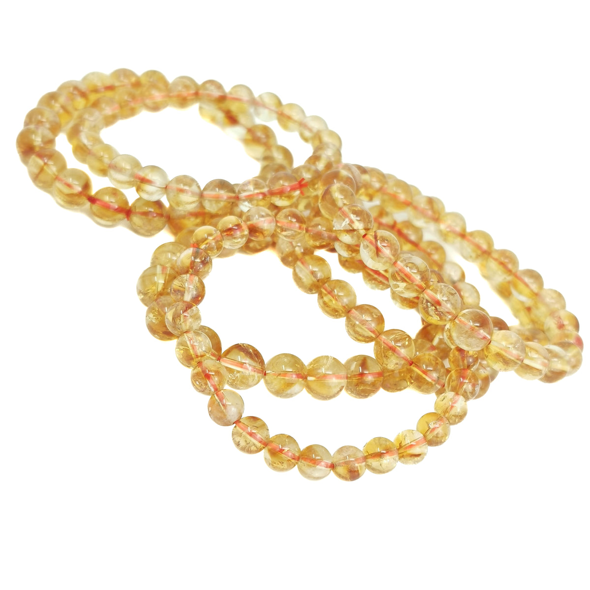 Citrine bead bracelet.