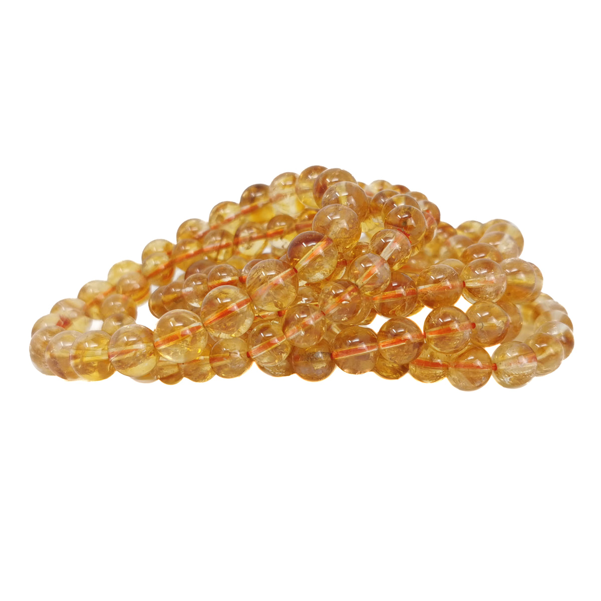 Citrine bead bracelet.