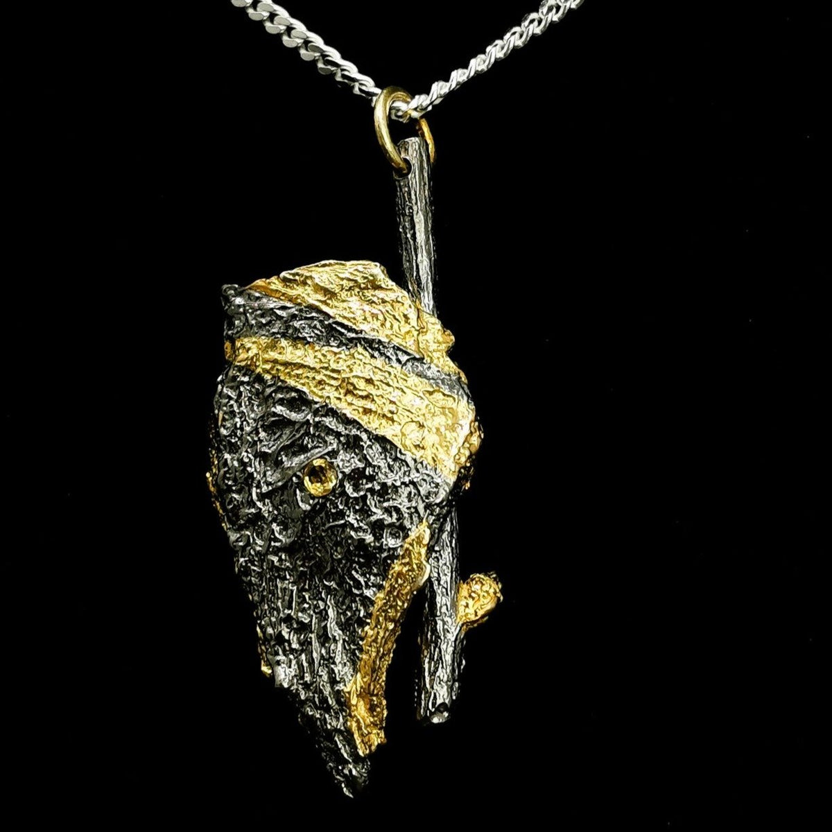 Citrine Shield pendant.