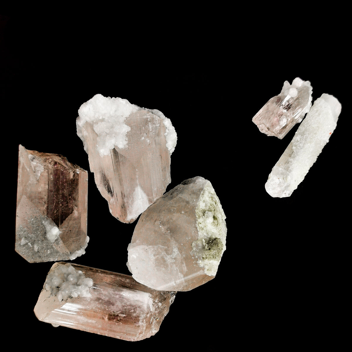 Danburite with Aragonite specimen from Mina la Aurora, Charcas, San Luis Potosí, Mexico.