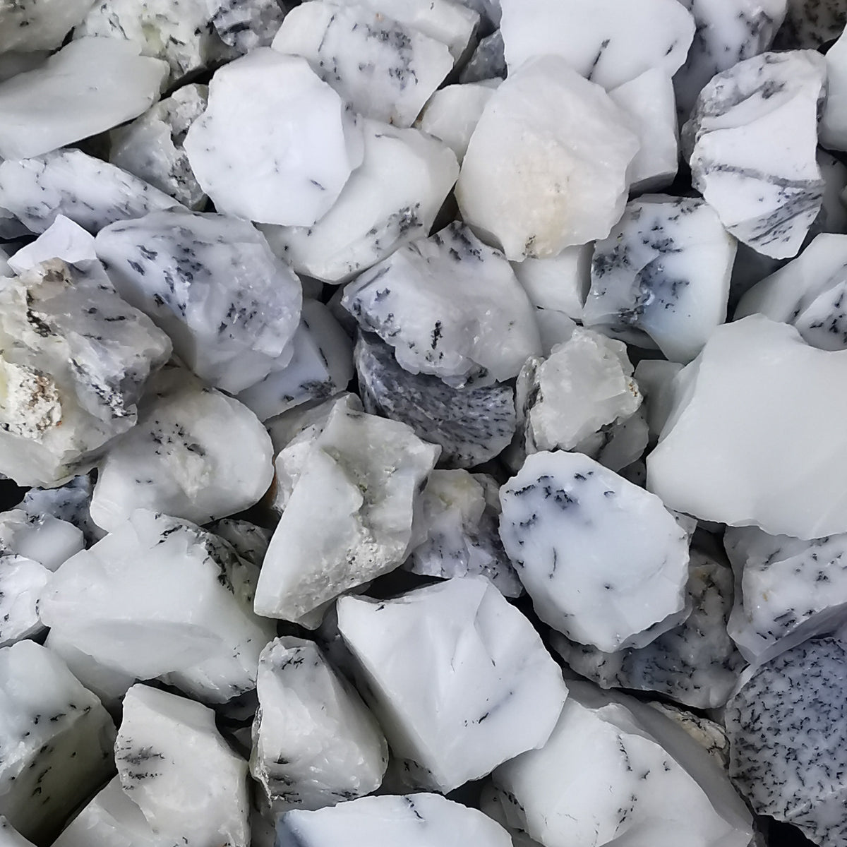 Dendritic Opal rough, hydrated silica, from Madagascar.