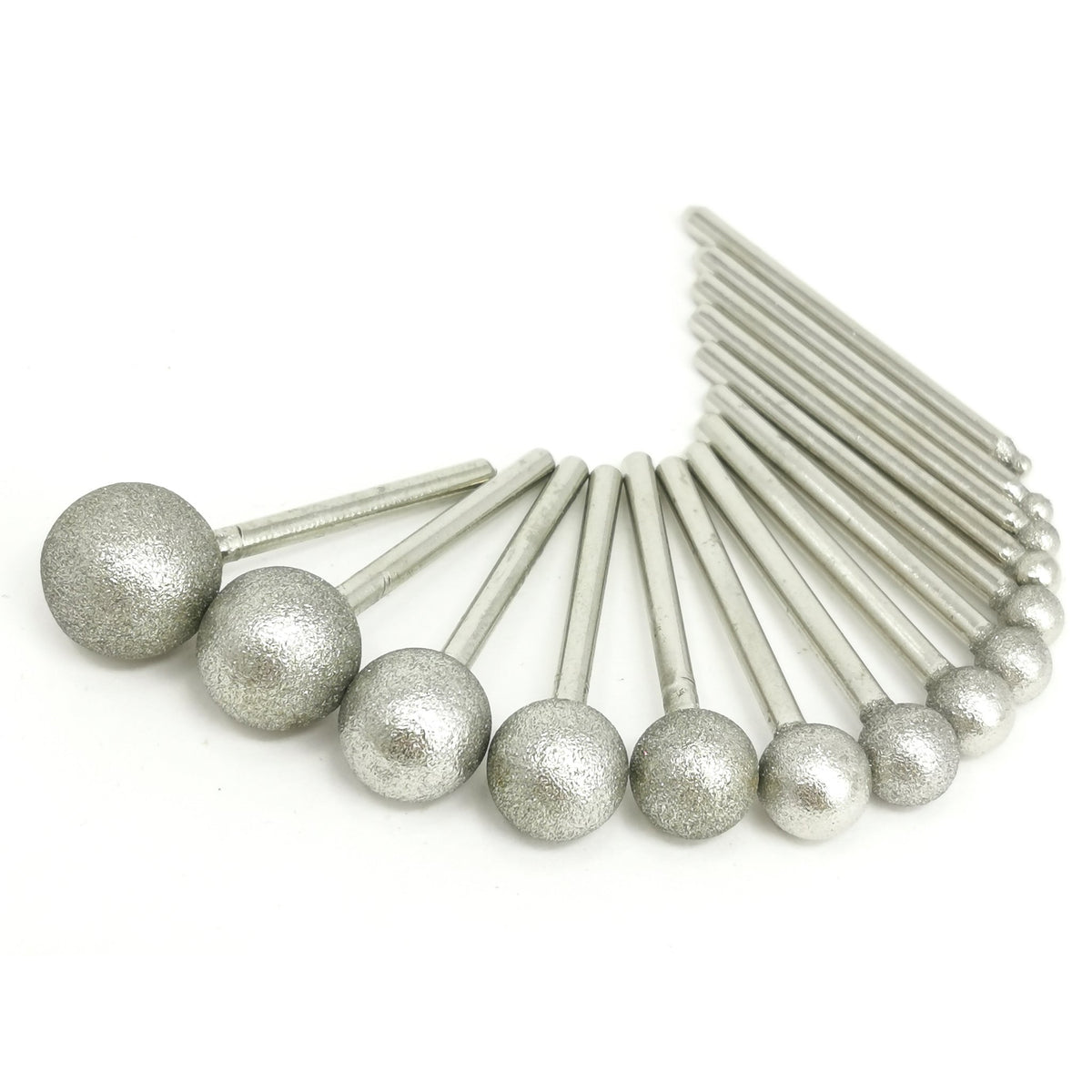 Diamond Lapidary Ball Burr 14 pc set.