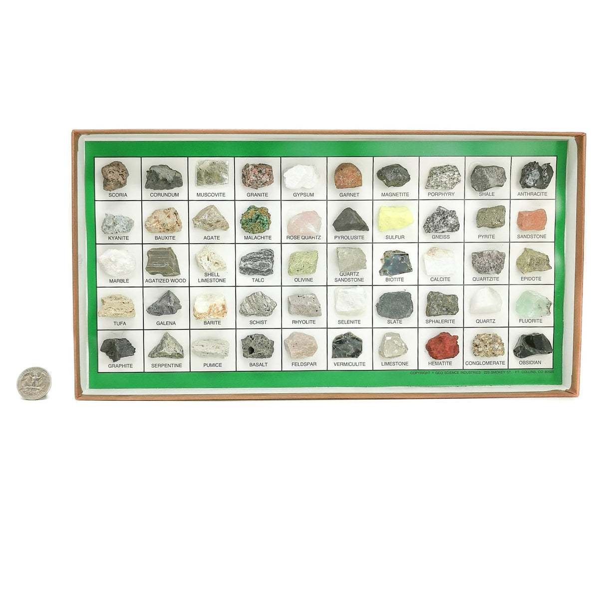 50 pieces mineral set.