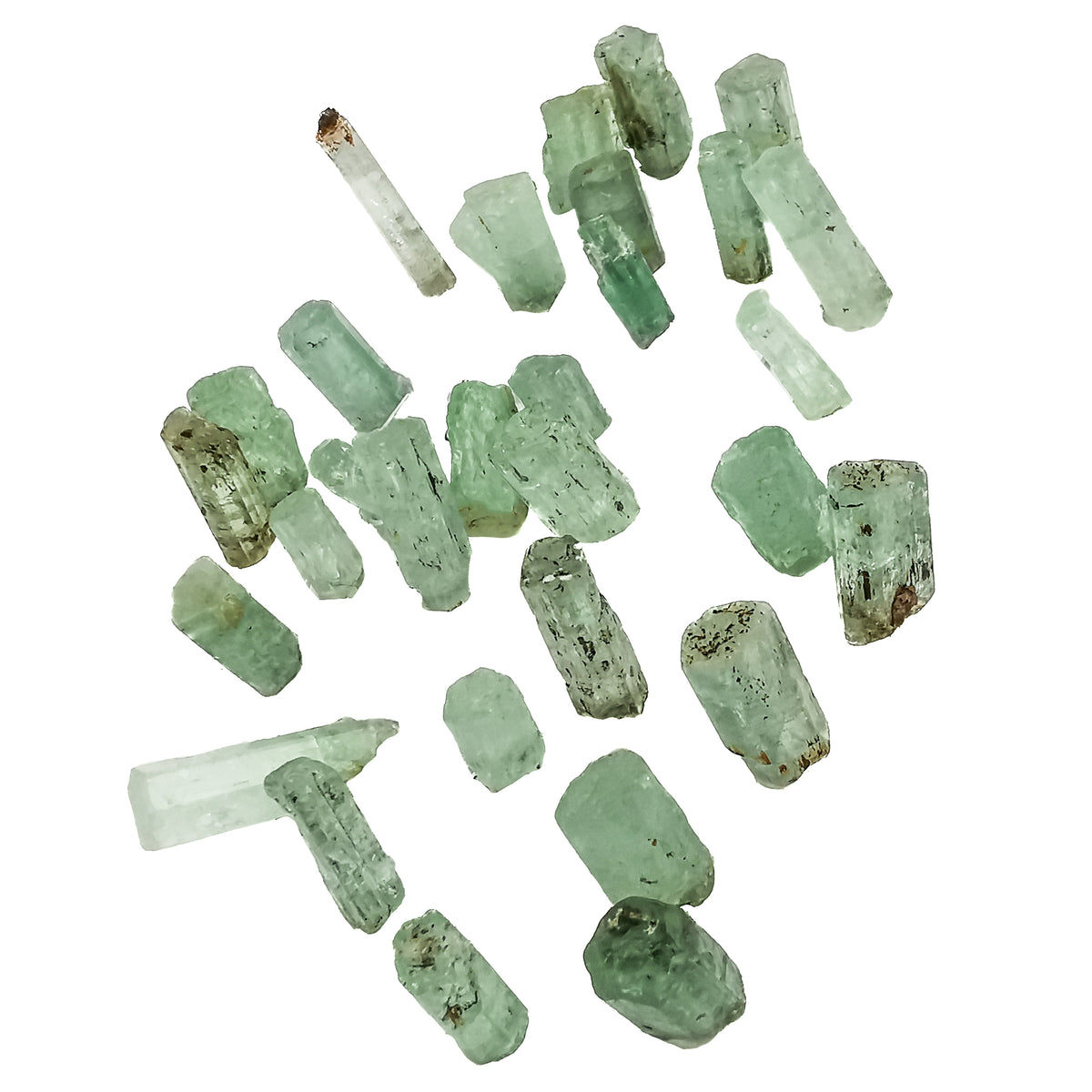 Emerald crystal from Nigeria – spread of crystals