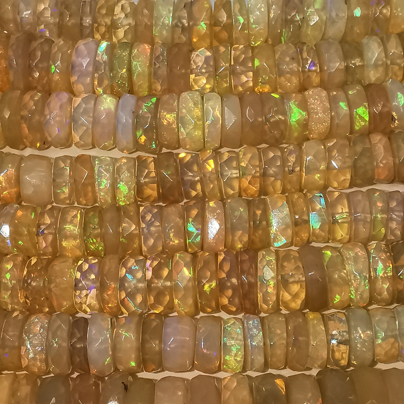 Ethiopian Yellow Opal - Bead Necklace