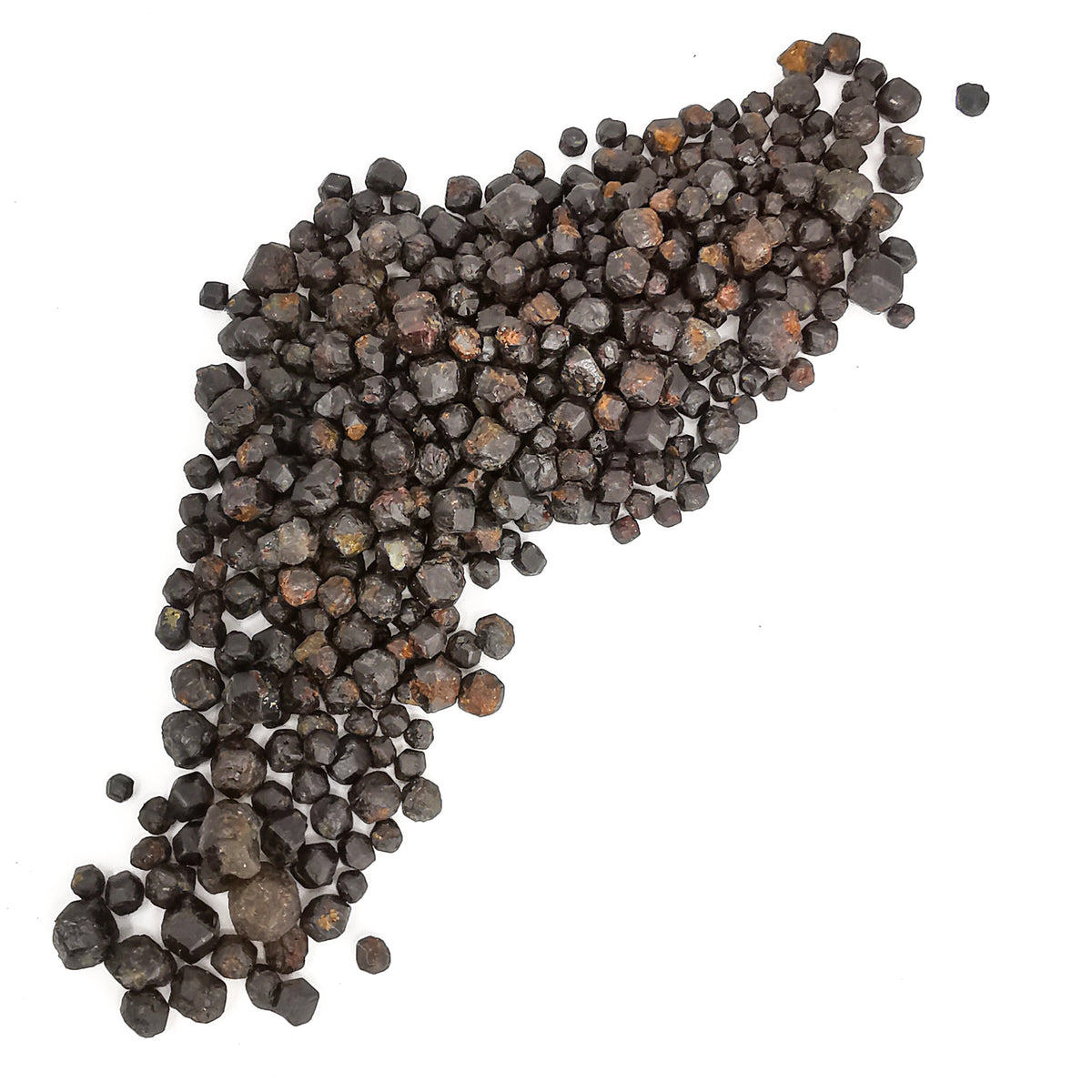 Garnet specimen, a garnet group mineral, from Afghanistan.