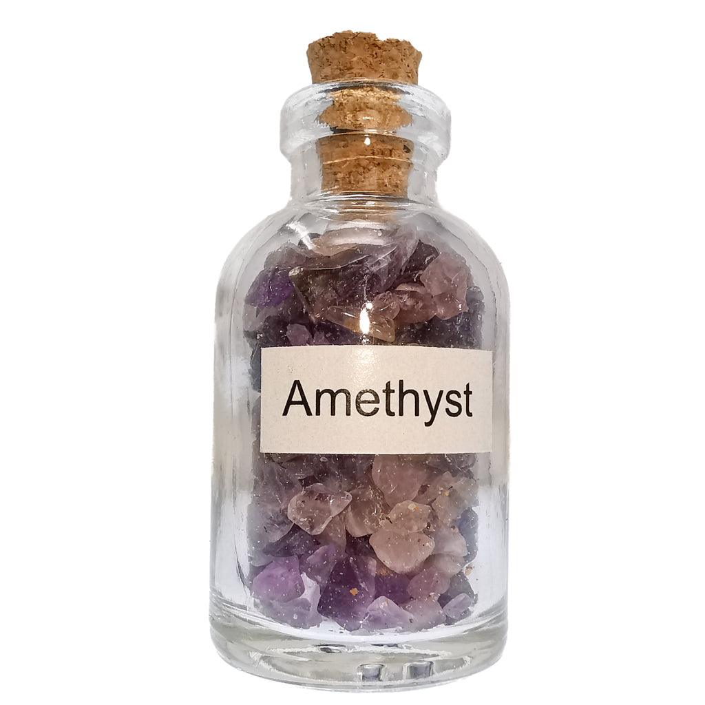 Mini gem bottle – amethyst bottle