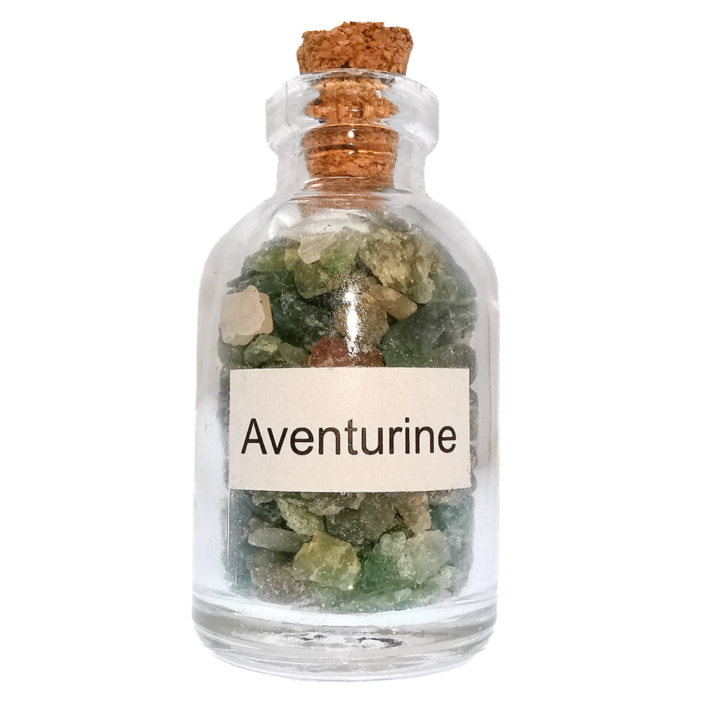 Mini gem bottle – aventurine bottle