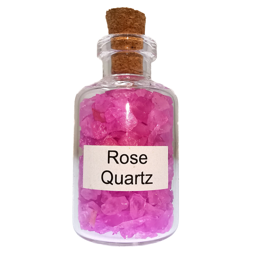 Mini gem bottle – rose quartz bottle