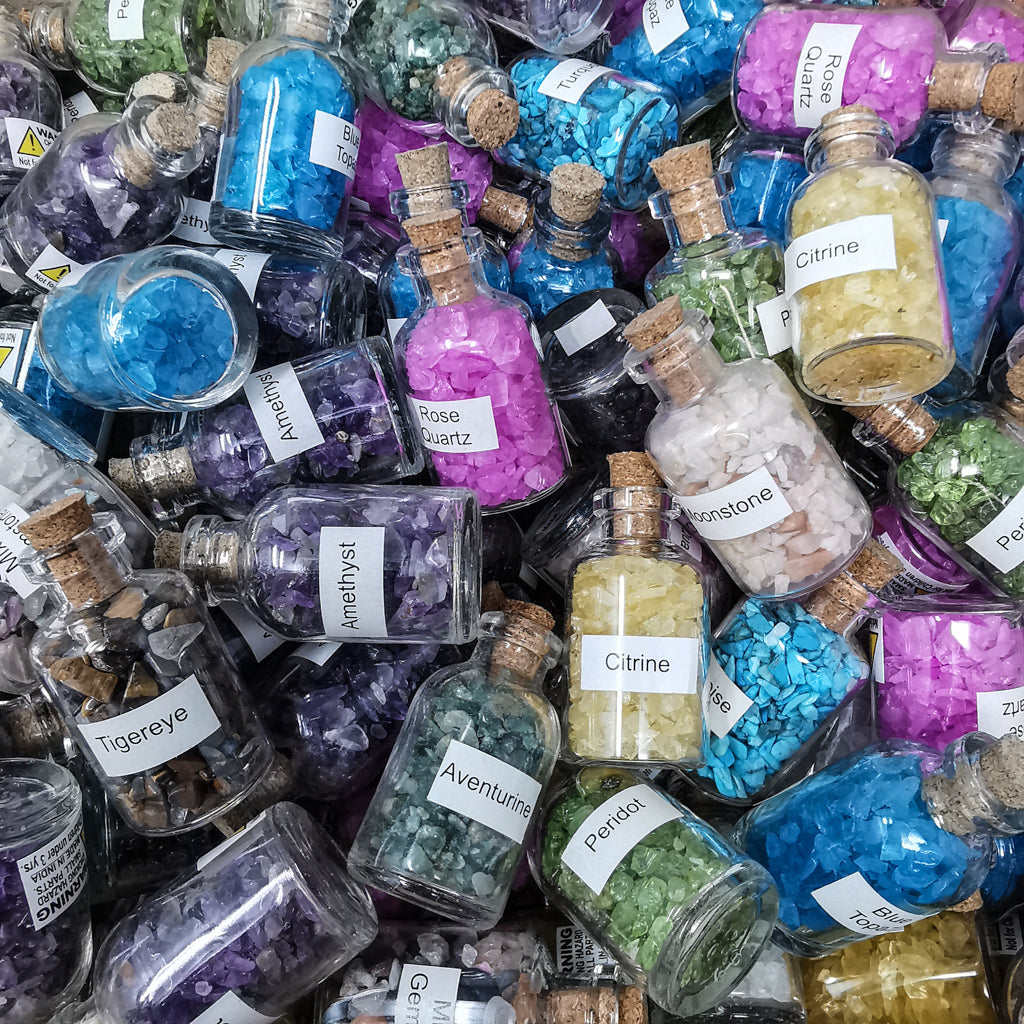 Mini gem bottle – pile of bottles