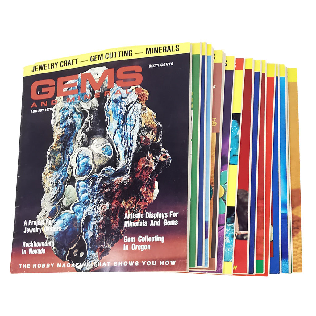 GEMS and Minerals Magazine, made of paper.