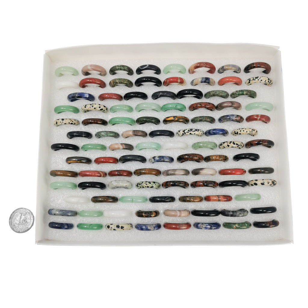 Gemstone ring – tray of rings