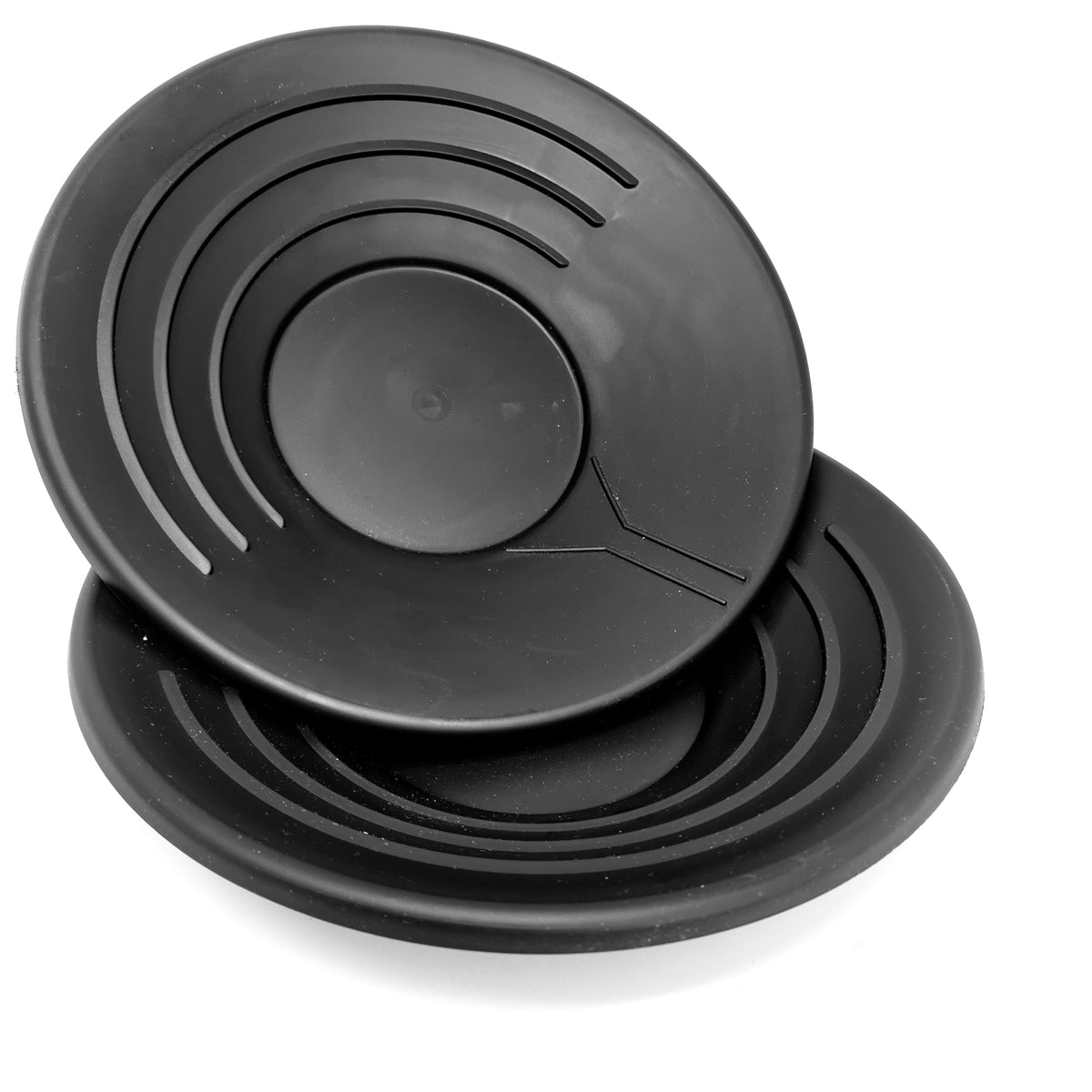 Durable Black Plastic Gold Pan rockhounding.