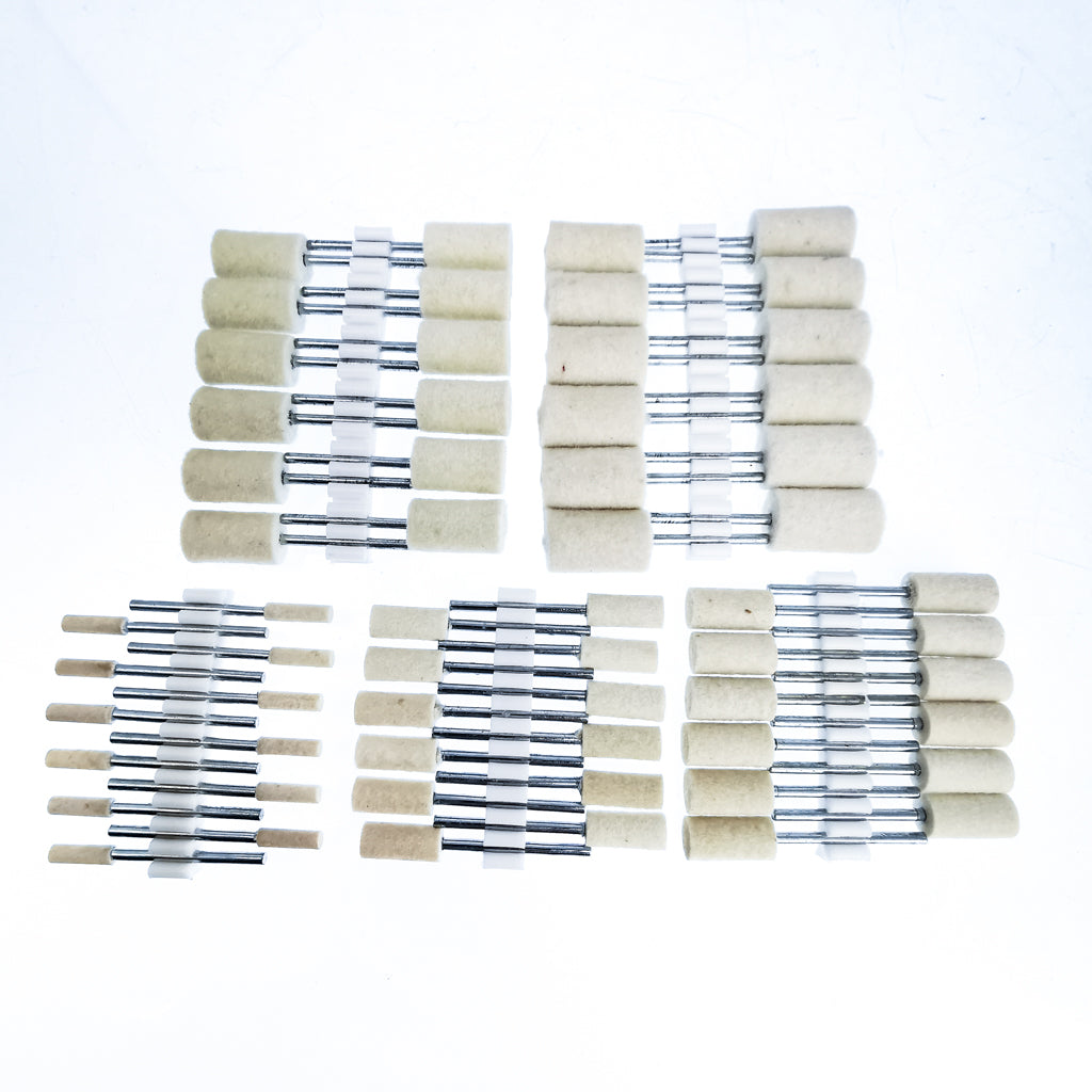 Hard Pressed Felt cylinders 12pcs.