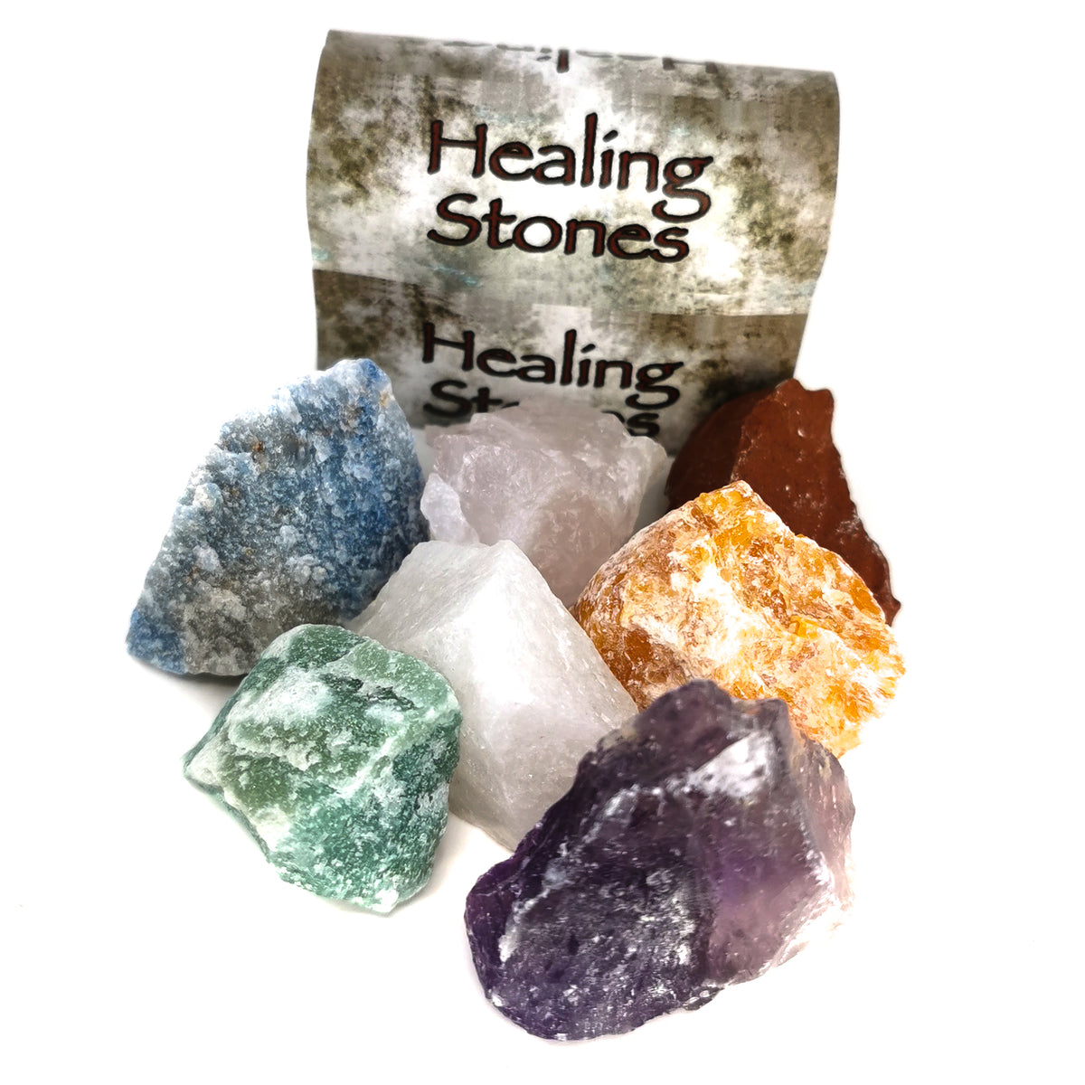 Assorted stones, pack of 7.
