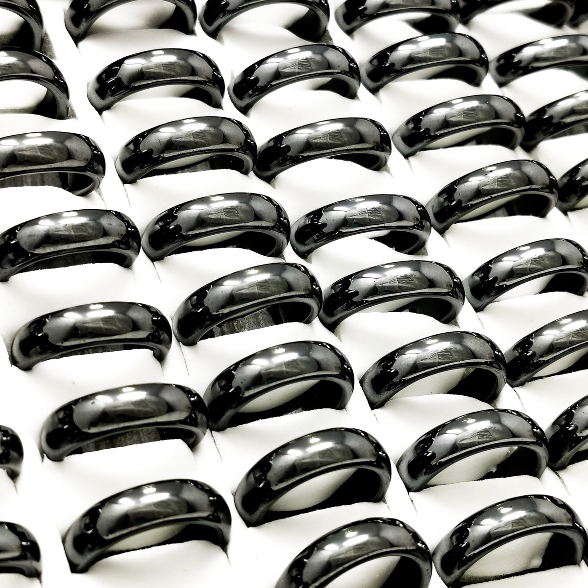 Hematite ring – many rings
