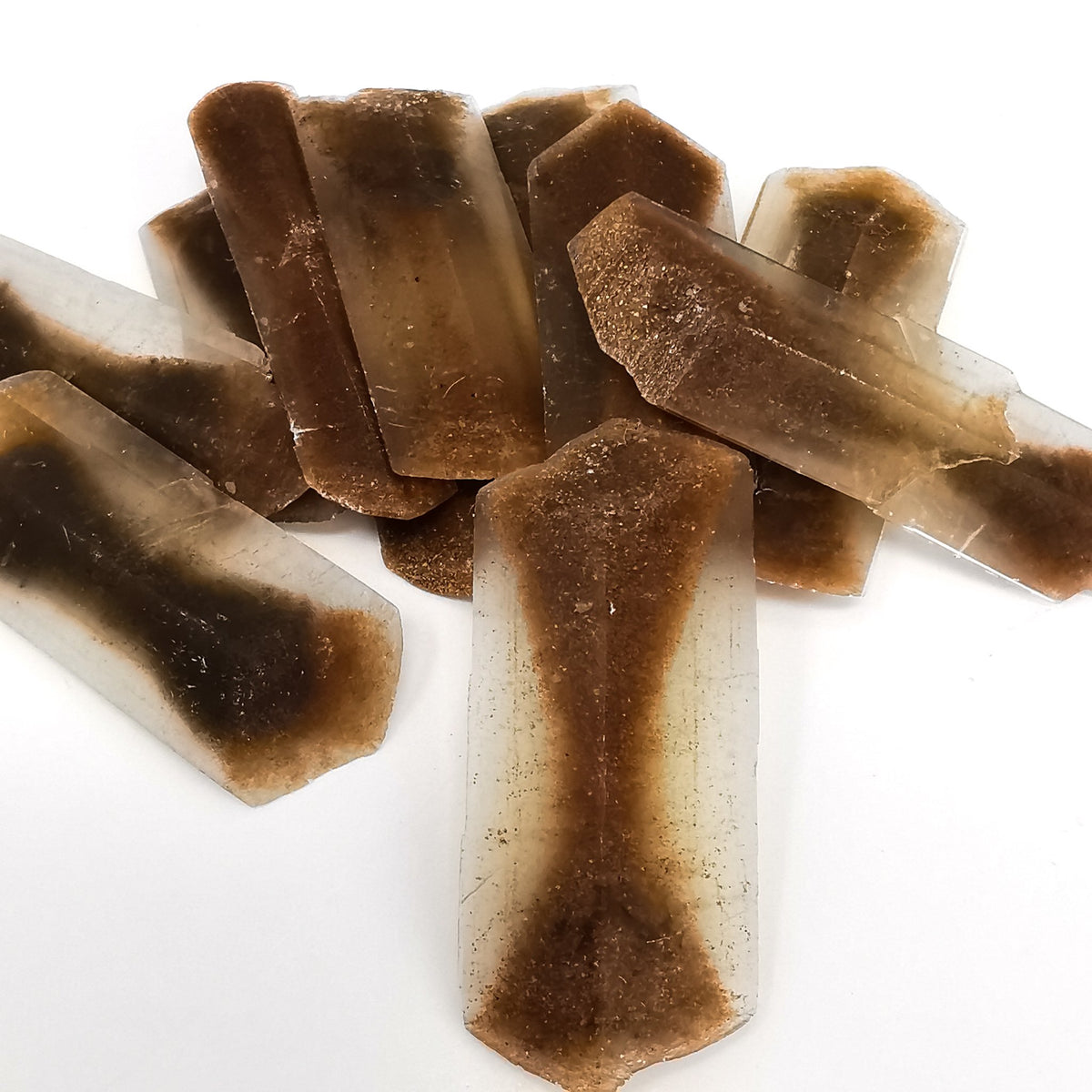 Hourglass selenite crystal from Oklahoma – crystals with sand inclusions