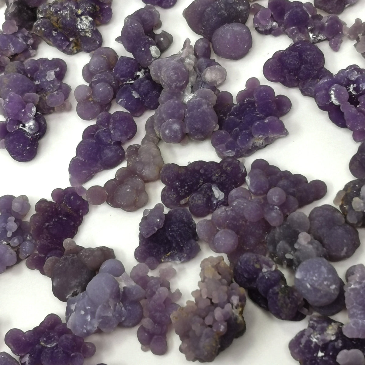 Grape Agate specimen, a variety of chalcedony.